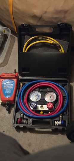 A/C MANIFOLD GAUGE SET & VACUUM PUMP