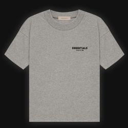 Essentials Fear Of God Men's SS'22 Short Sleeve Tee Dark Oatmeal Small NWT