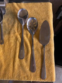 Set of 3 serving spoons Stainless steel