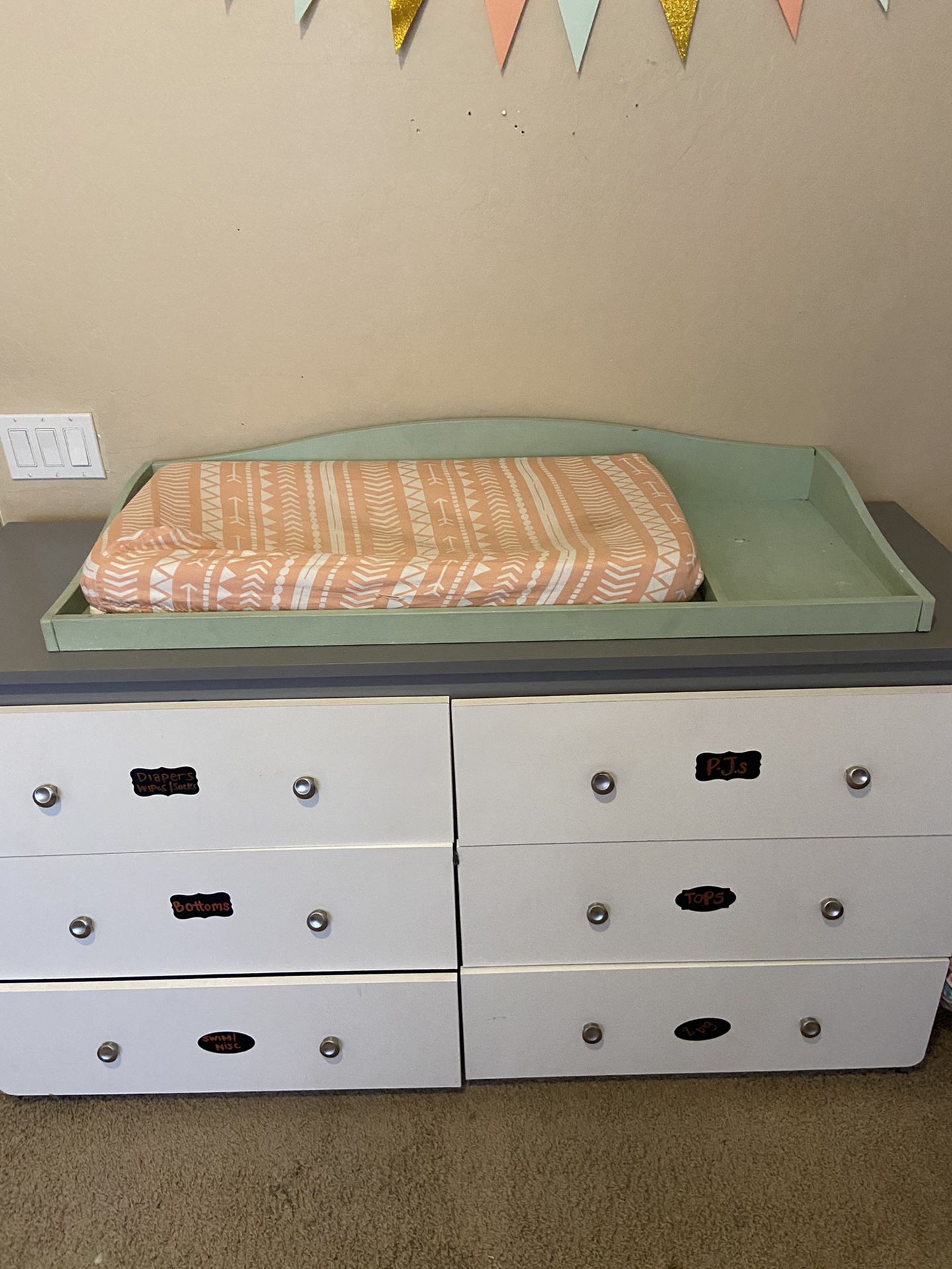 Changing table top and pad/cover