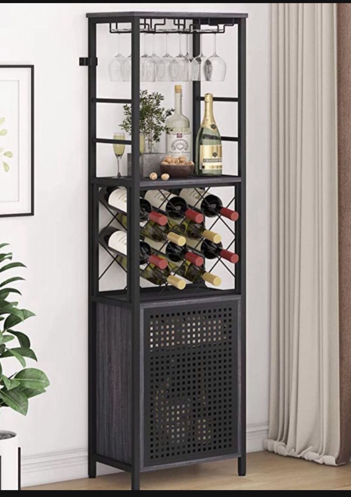 ⭐️New Wine Bar Cabinet For Liquo And GlassP/U By ASHLAN AND TEMPERANCE IN CLOVIS 
