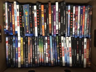 100 mixed blu ray dvd movies!