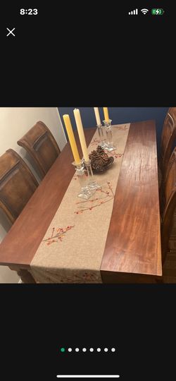 Antique table and chairs