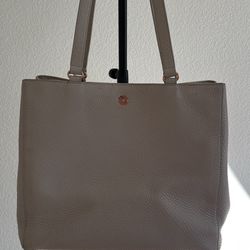 Dagne Dover medium/large Allyn Bone Leather Office Bag Tote cream