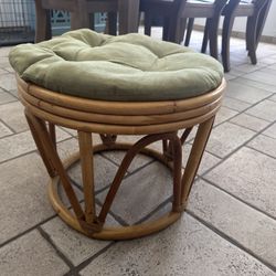 Rattan Ottoman- boho