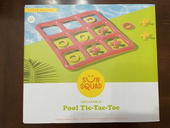 Brand New Sun Squad Inflatable Pool Tic-Tac-Toe
