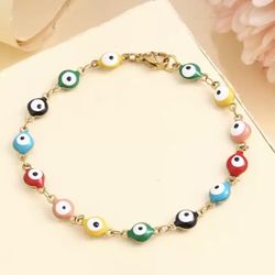 Multi Color Evil Eye Bracelet 