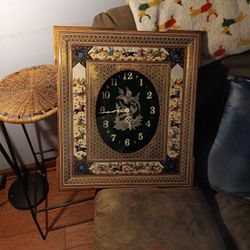 Enamel Khatam Kari Clock Iran
