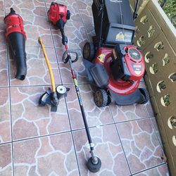 Package Deal Of Lawn Mower, Weed Eater, Edger And Blower Accessories All For $ 400