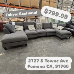 Fabric 5 Pc Sectional 