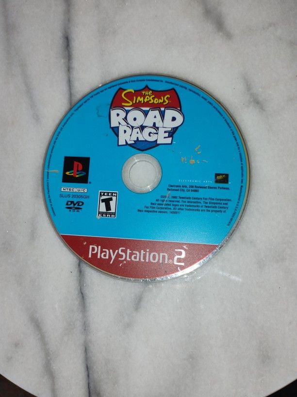 Simpsons ROAD RAGE PS 2