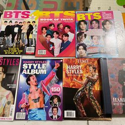 BTS And Harry Styles Magazine Lot