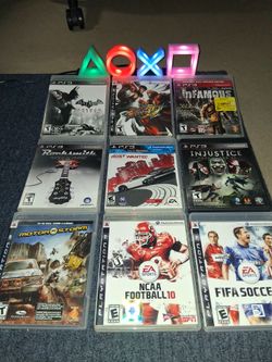 Playstation 3 ° Nine Titles Tested Work Perfectly 👌 9 ' 🎮 gms complete!