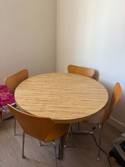 Wooden Dining Table and 4 Chairs