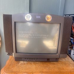 IBM Aptiva MM50 7095-593 14” Retro Gaming 1996 CRT  VGA Monitor W/ Speakers VTG
