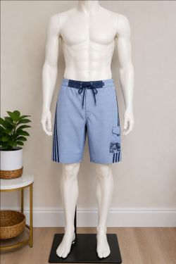 Adidas Men's Board Shorts Swim Trunks Blue XL