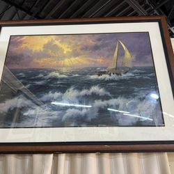 Thomas Kinkade artist proof AP Perseverance " Limited Edition Numbered 505/570 A/P  Framed 46x34