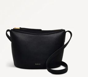RADLEY LONDON The Kensal Small Leather Ziptop Crossbody Bag Black NWT