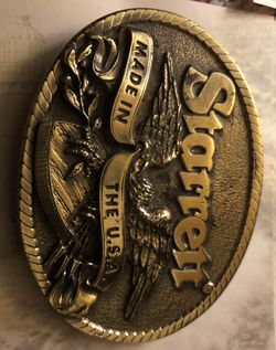 Starrett Brass Belt Buckle