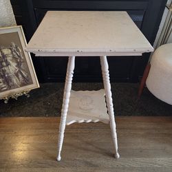 Vintage shabby chic side table plant stand