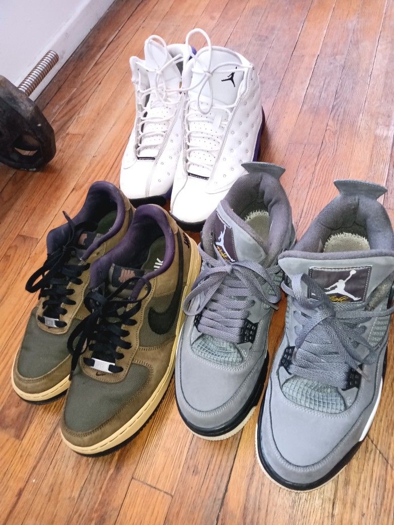 Nike Jordan 4 , Jordan 13 And Air Force