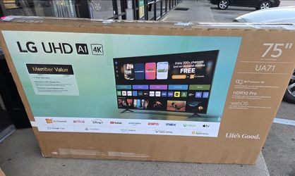 75UA71 75” Lg smart 4k led Uhd tv