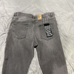 36 Men Ksubi Grey Chitch Slim Fit jeans