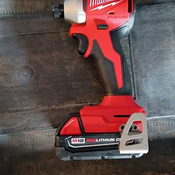 Milwaukee Brushless Impact Drill With 2.Ah Batery.