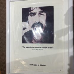 frank zappa poster original