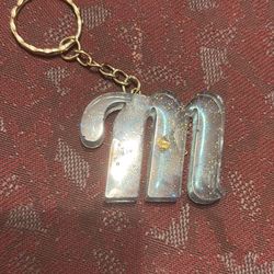 Resin Key Charm With Your Initial 