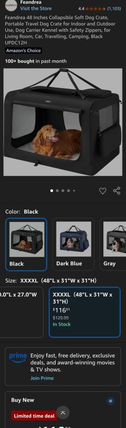 Collapsible dog crate