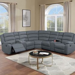 3-Piece Reclining Sectional Set