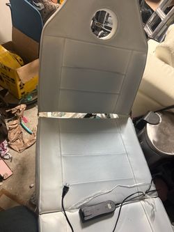 Gray Faux Leather Electric Massage/Spa Chair