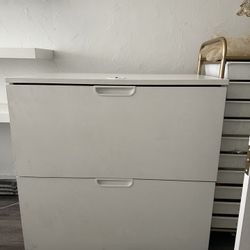 File Cabinet - 32” Wide, 2 Drawer, White