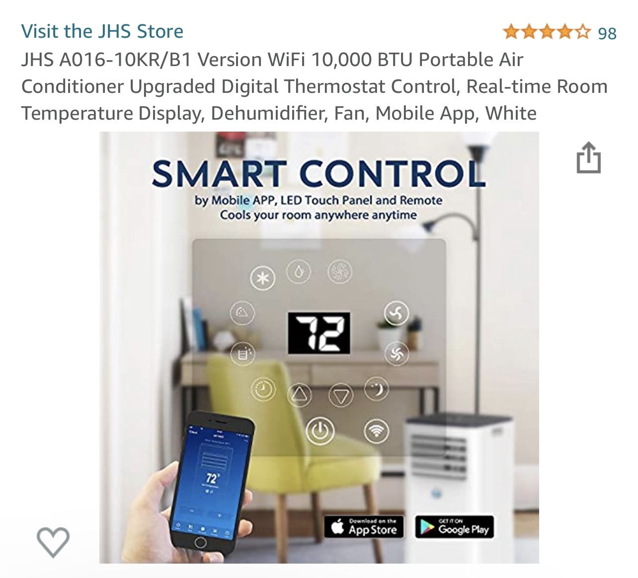 JHS Portable Air Conditioner for Sale in Kissimmee, FL OfferUp