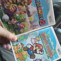 Nintendo Wii Mario Party 8 And Super Paper Mario Excellent Condition 