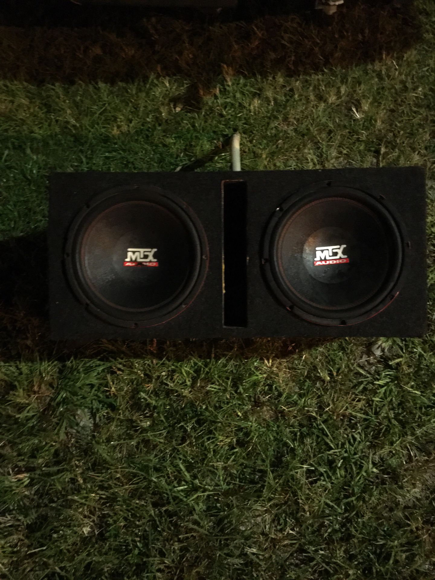 MTX 12” inch subwoofers in ported box