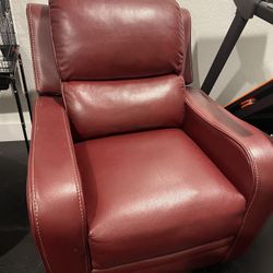 Red Leather Recliner