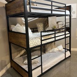 Nickerson Triple Twin Bunk Bed 