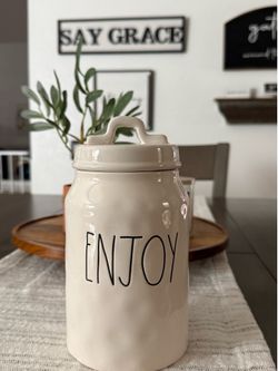 Rae Dunn Enjoy Canister