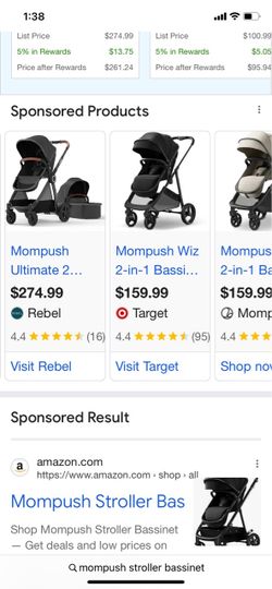 Mompush reversible stroller