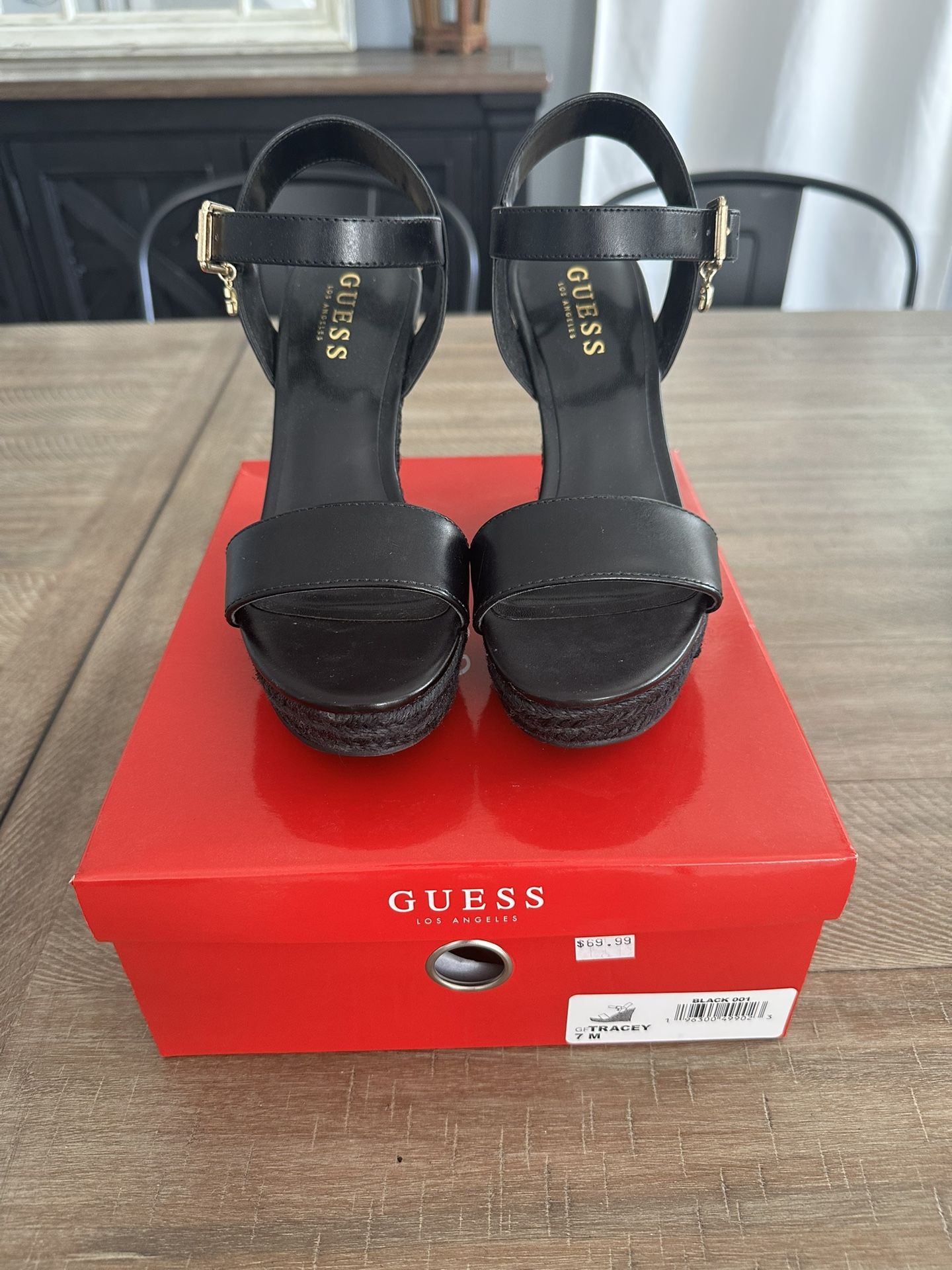 Black Sandal Wedges