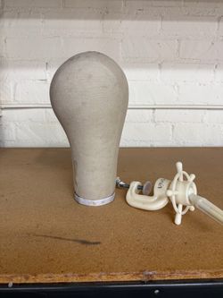 Canvas Wig Head Mannequin with Clamp Stand