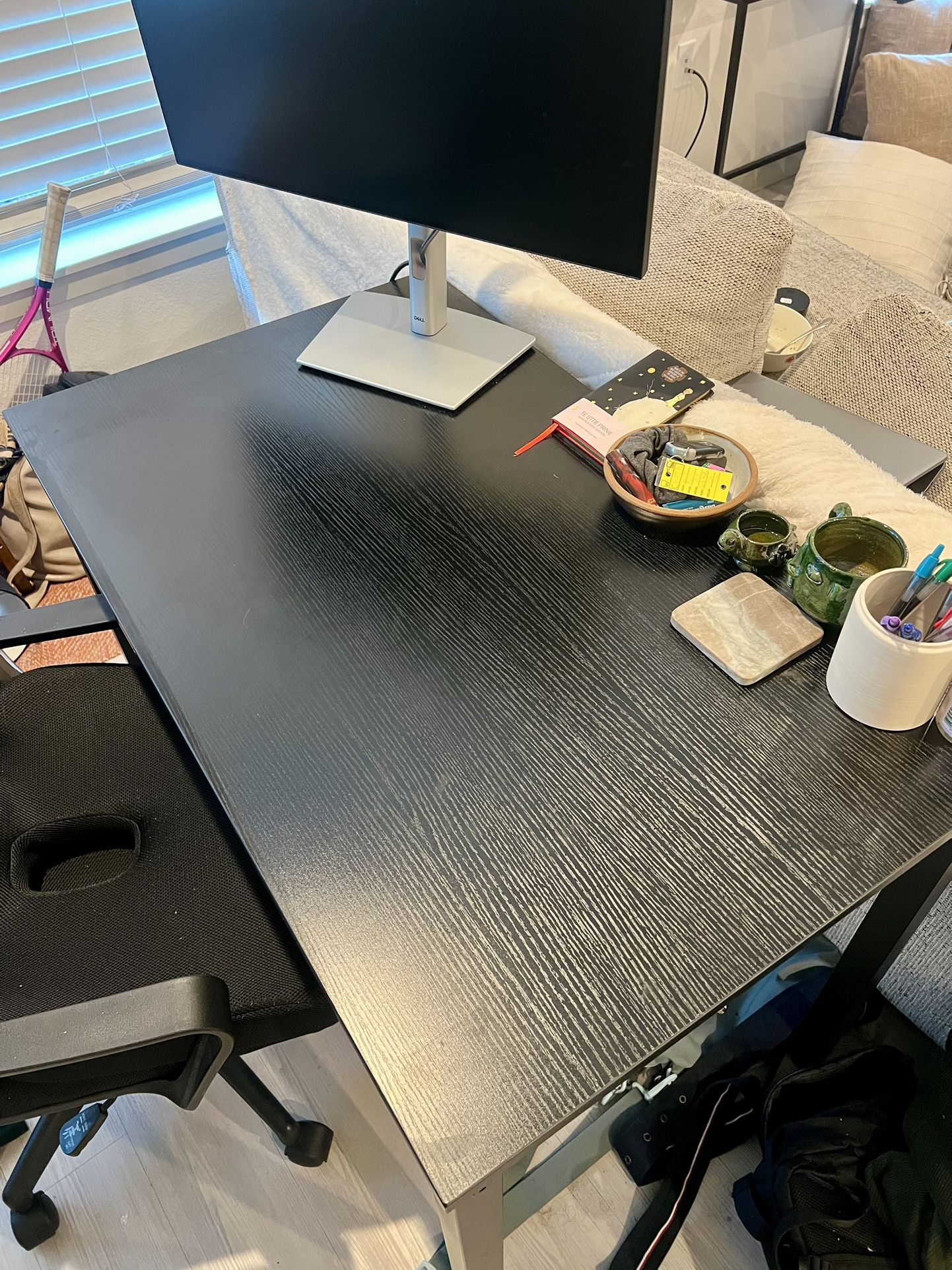 Black Desk And Chair