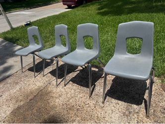 Set of 4 Stack School Chairs