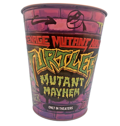 Teenage Mutant Ninja Turtles Mutant Mayhem Embossed Popcorn Bucket 2023 NO Lid