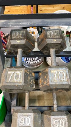 Pair of 70lb dumbbells $125