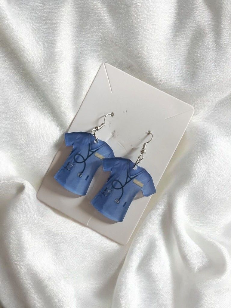 Medical Scrub 2D Dangle Earrings
