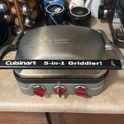 Cuisinart 5 In 1 Griddler/panini Press 