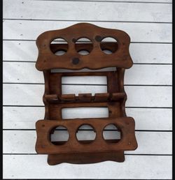 Wine Rack With Space For 6 Bottles And Wine Glasses